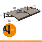 Markise aus massiver Leiterplatte 100x150cm
