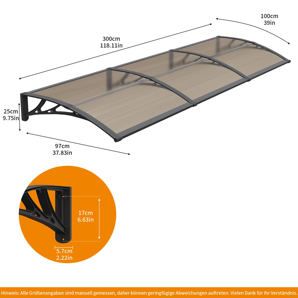MS01 Markise 100x300cm