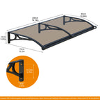 Markise aus massiver Leiterplatte 80x200cm
