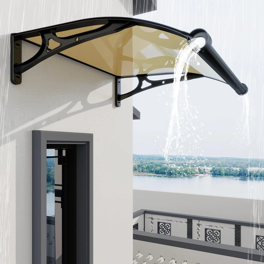 Regenmarkise mit Wasserrinne