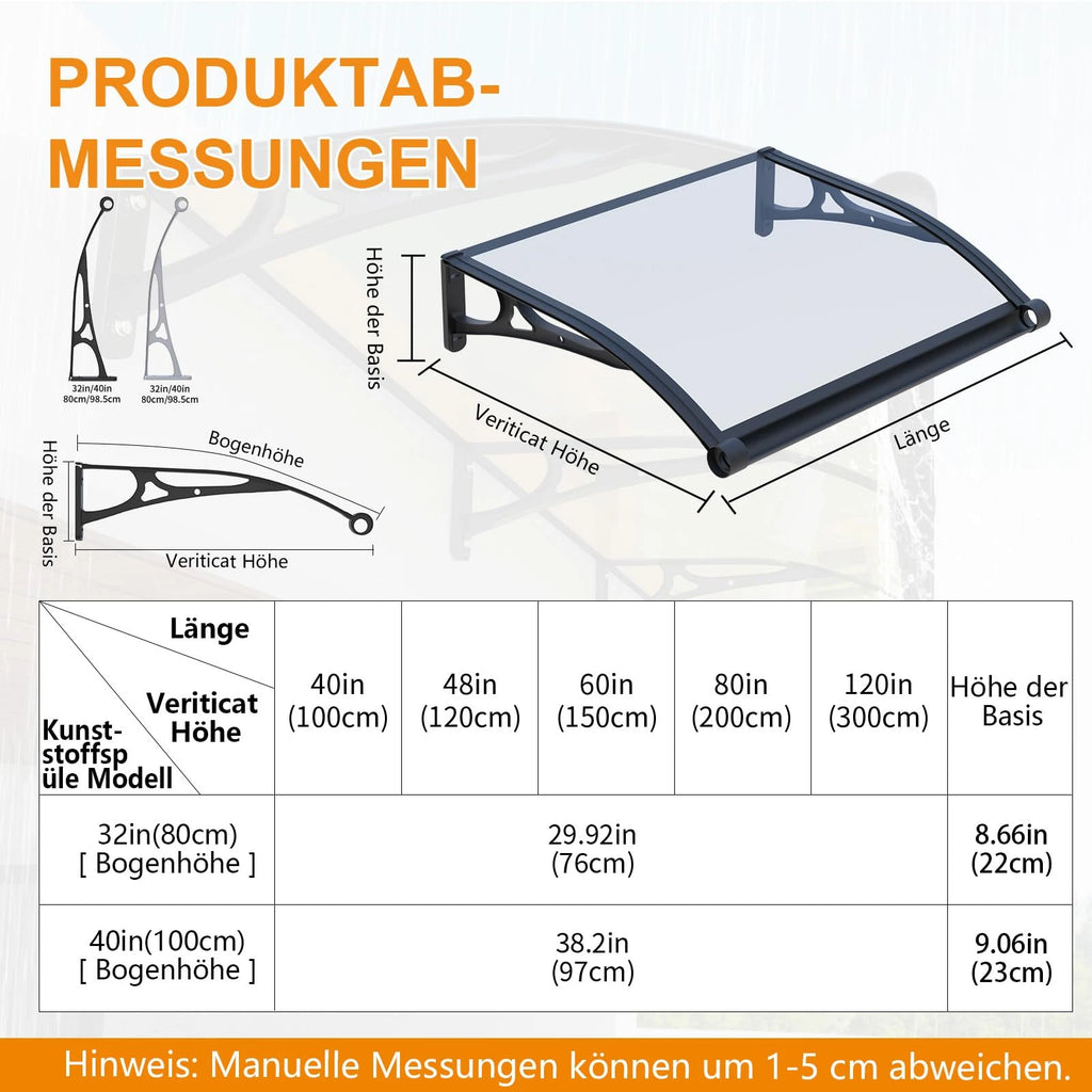 MS06 Markisenabmessungen