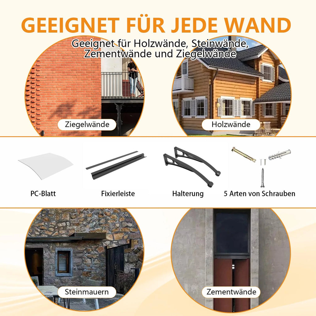 Markisen eignen sich für verschiedene Wandpaneele