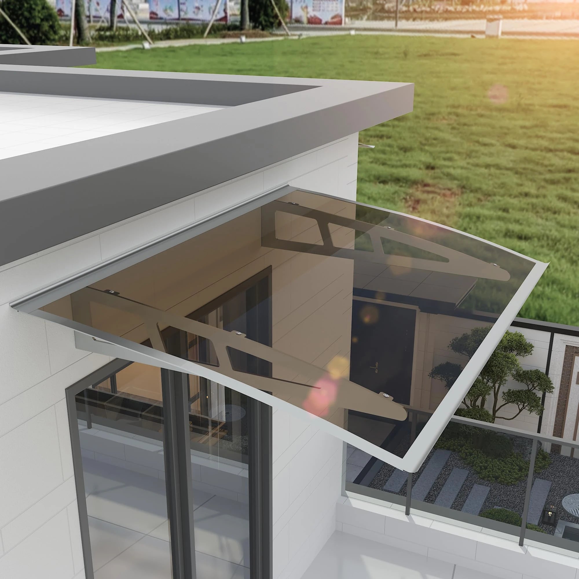 MS07 Flache braune Markise