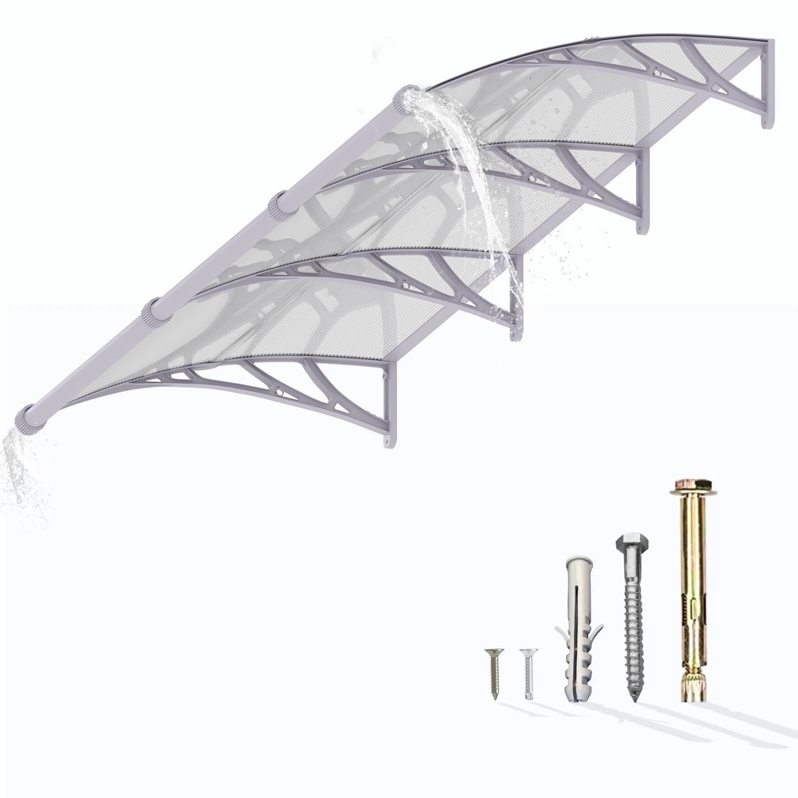 MS02 Graue Rahmen-Transparente Markise