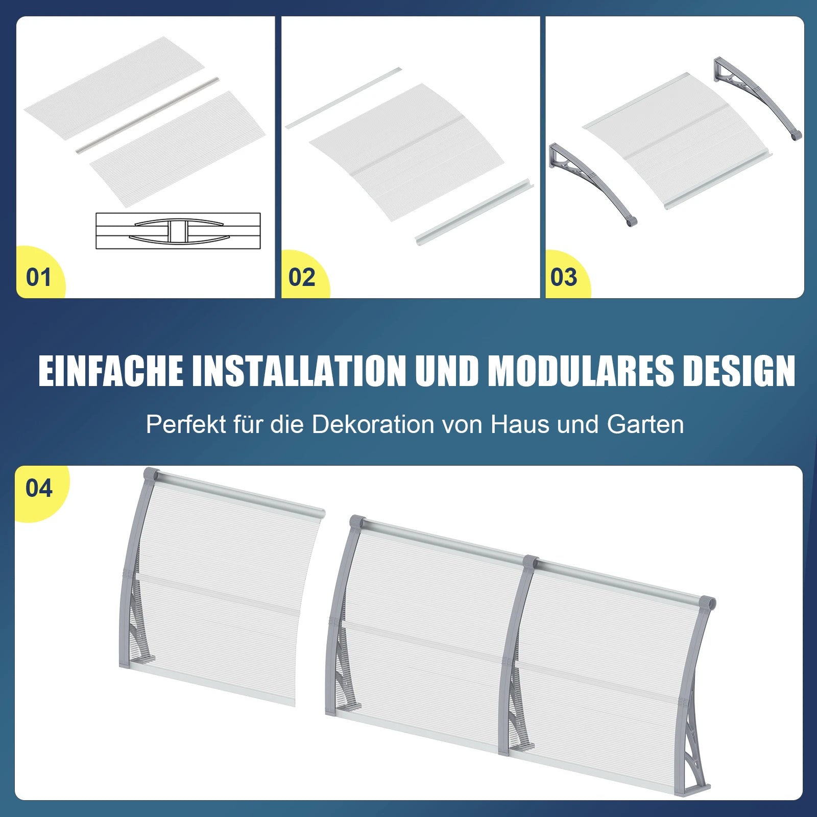 Markisen sind einfach zu montieren