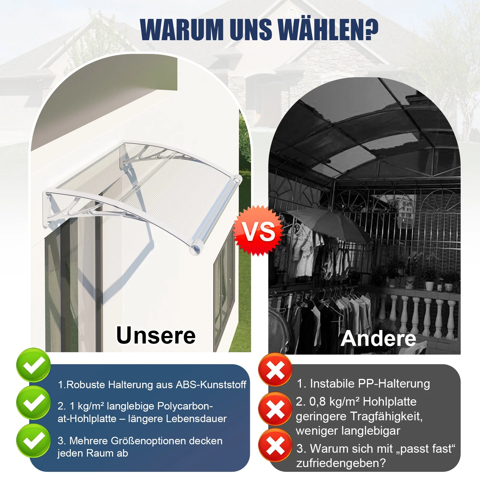 Markisenmaterialvergleich