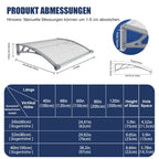 MS02 Markisenabmessungen
