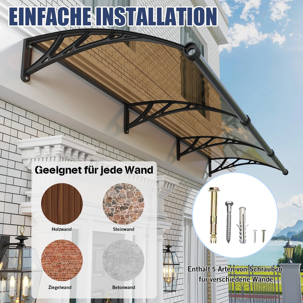 Markisen eignen sich für alle Arten von Wänden