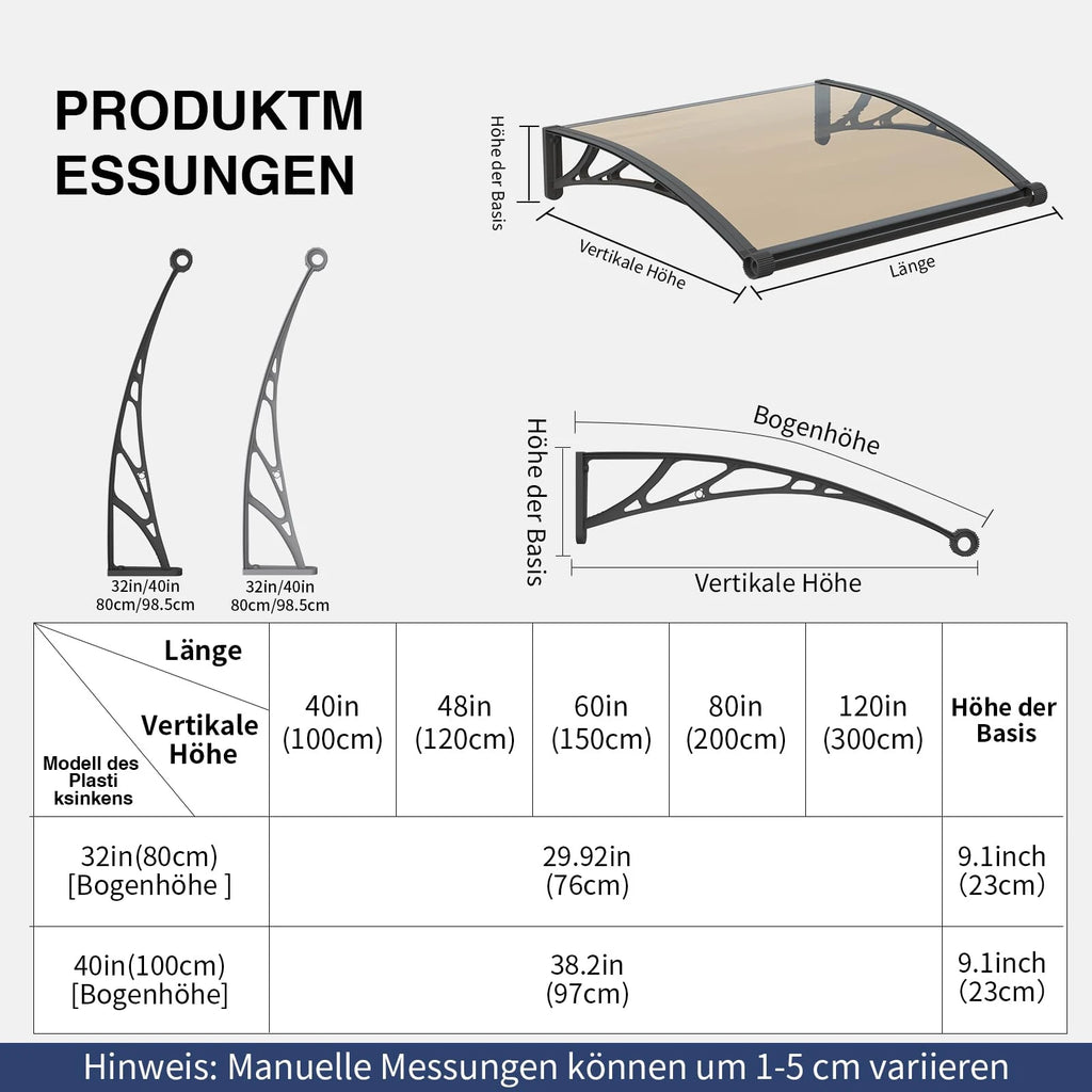 MS05 Produktabmessungen