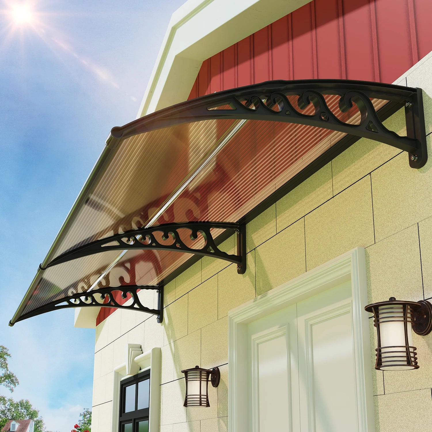 Braune Markisen-Blütenblattstütze