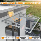 Flache Sonnenschutzmarkise