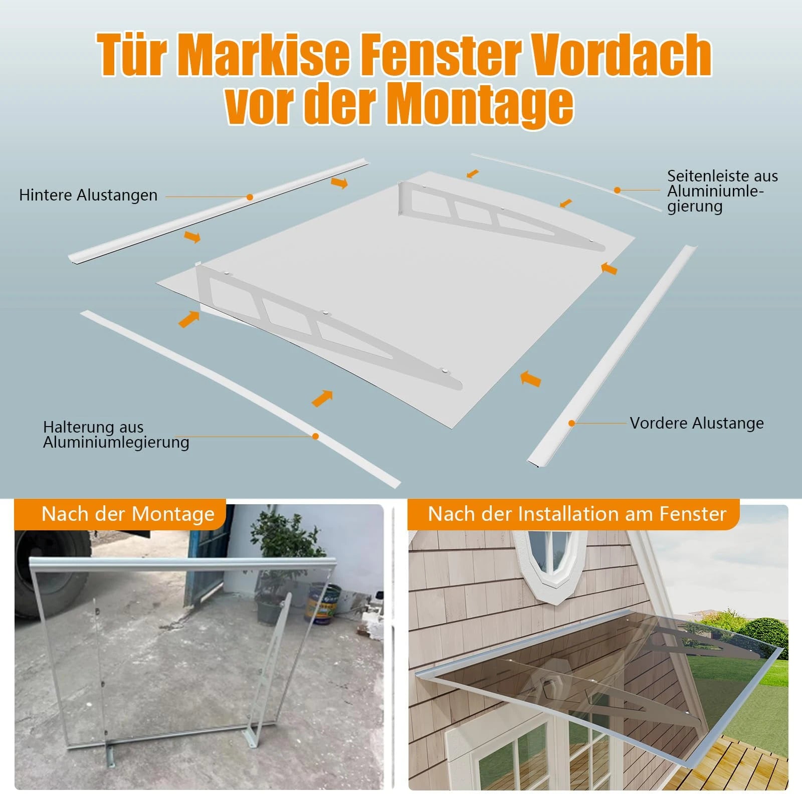 Der Sonnenschutz MS07 ist einfach zu montieren