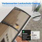 Auslaufsichere Konstruktion der Markise