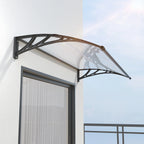 MS01 Schwarzes Gestell, transparente Markise 80x120cm