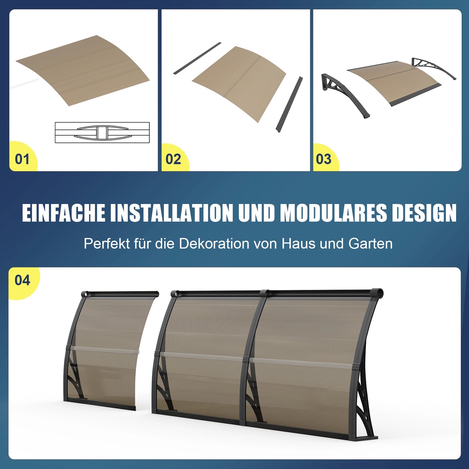 Markisen sind einfach zu montieren