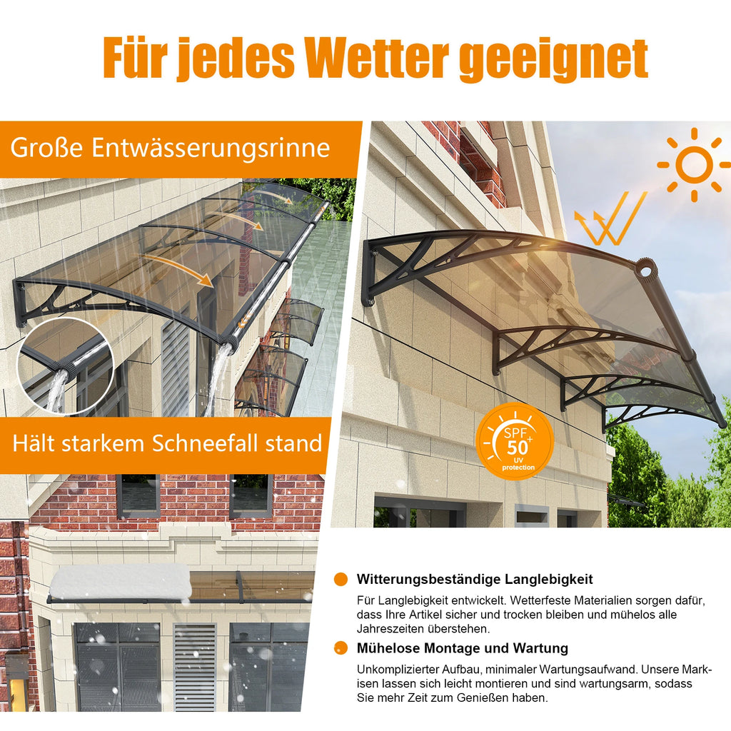 Markise zum Schutz vor Sonne und Schnee