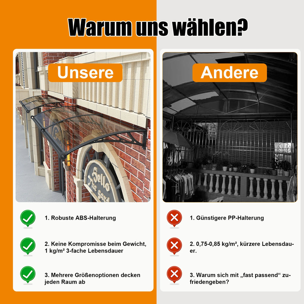 Markisenmaterial und weitere Vergleiche