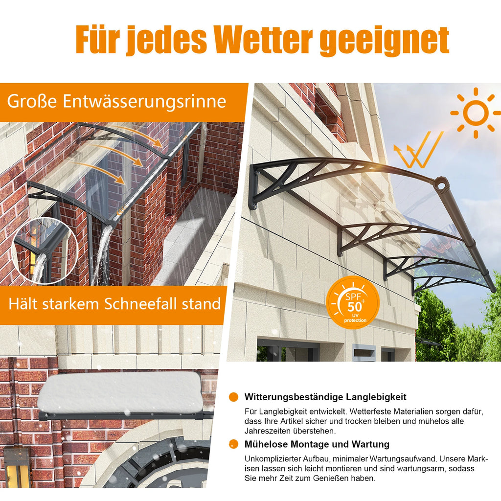 Die Markise bietet Rundumschutz