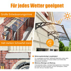 Die Markise bietet Rundumschutz