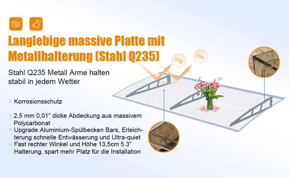 MS07 Markise – Aus Metall, Stahl