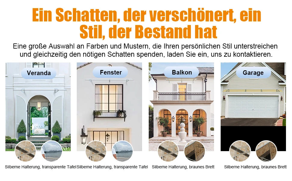 Die Markise MS07 eignet sich für verschiedene Einsatzszenarien