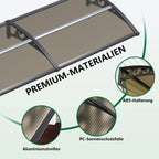 Hochwertige Materialdetails von Vordach-Fur-Haustur