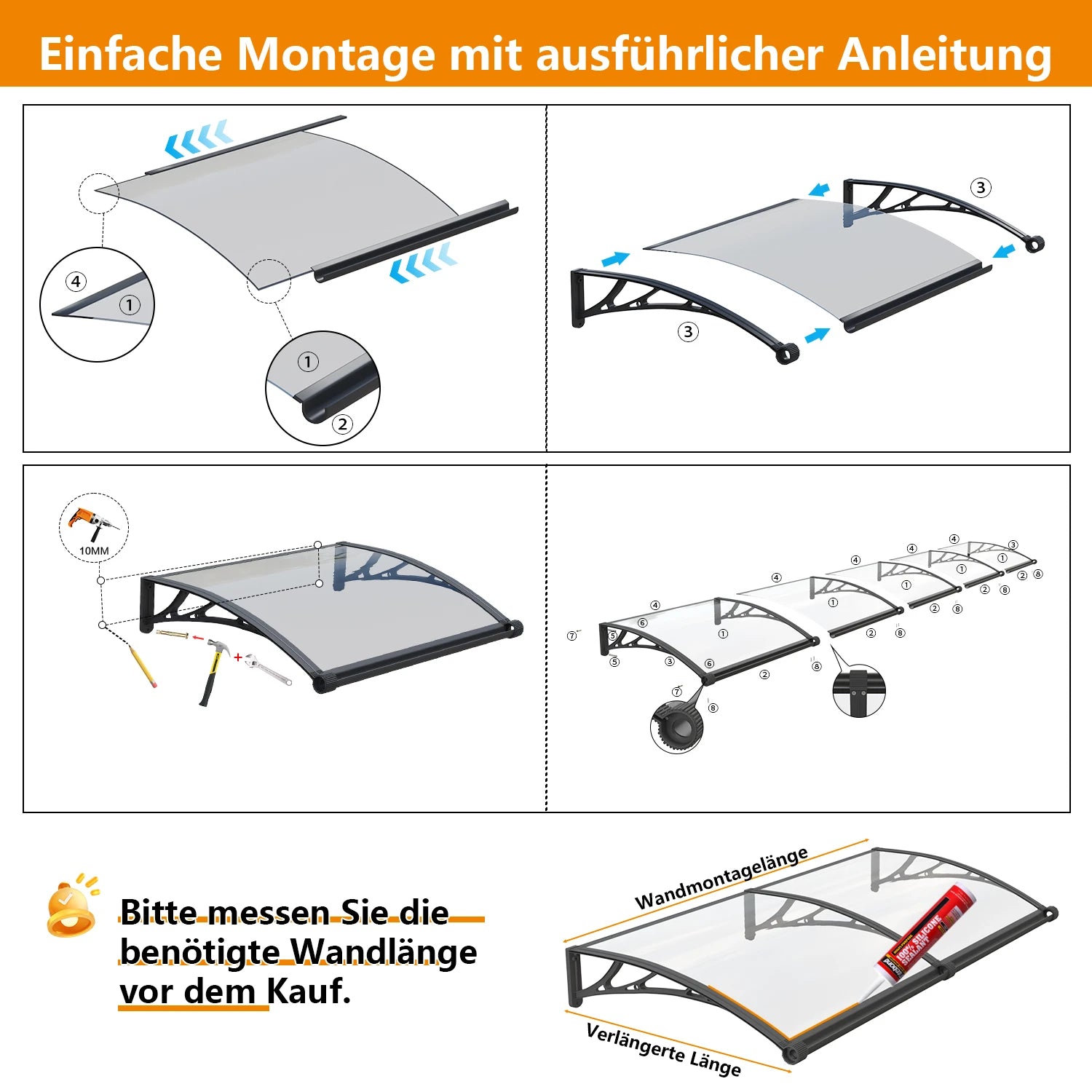 Markisen sind einfach zu montieren
