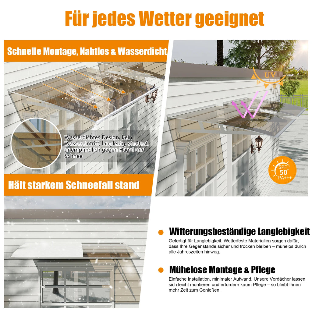 Die Markise bietet Rundumschutz