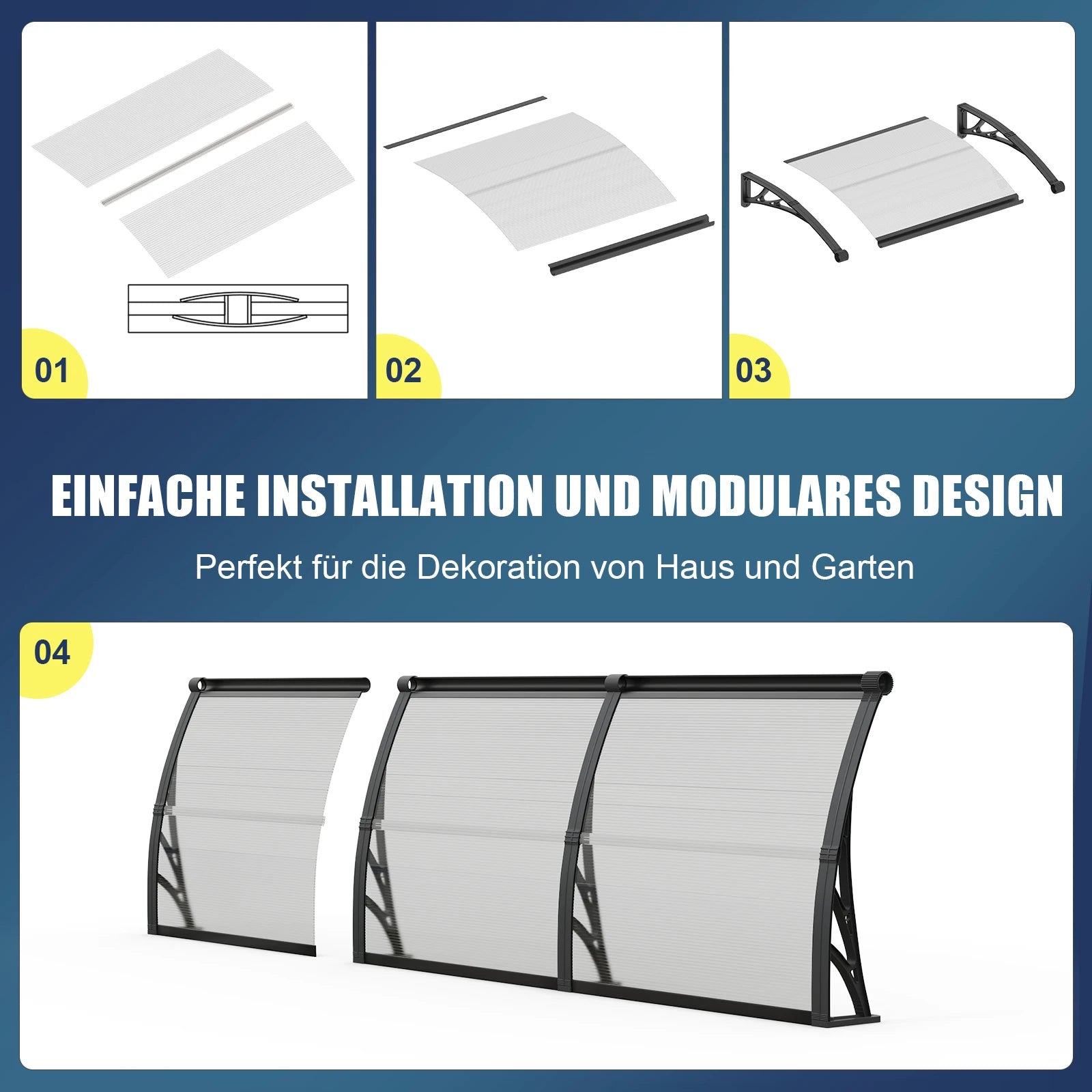 Markisen sind einfach zu montieren